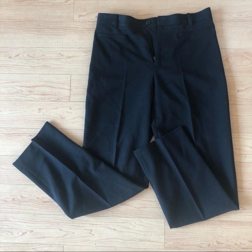 Korea petites black pleated pants